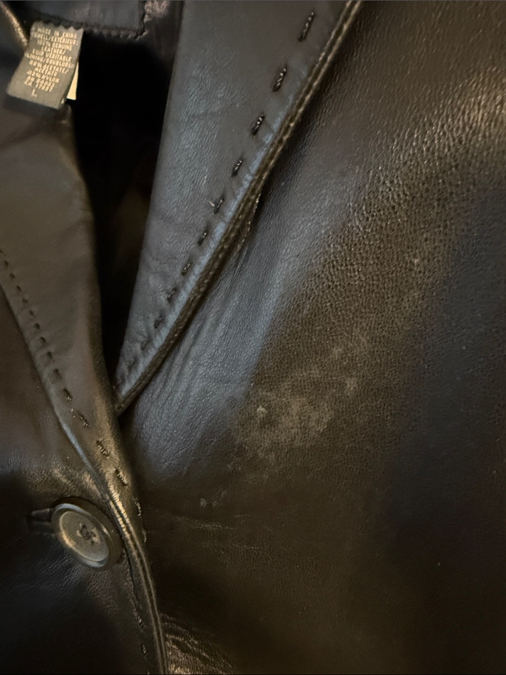 Banana Republic Women’s Large Black Long Leather Coat - Picture 5 of 6